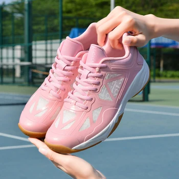 Дышащая обувь для бадминтона, Мужская Женская обувь для волейбола, Легкая теннисная обувь, Удобные кроссовки для настольного тенниса.