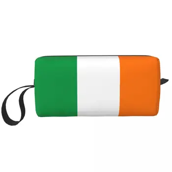 Ирландский Флаг Национальной Гордости Ирландии, Косметичка для Женщин, Косметички Для Макияжа, Дорожная Водонепроницаемая Сумка Для Туалетных Принадлежностей, Сумка-Органайзер