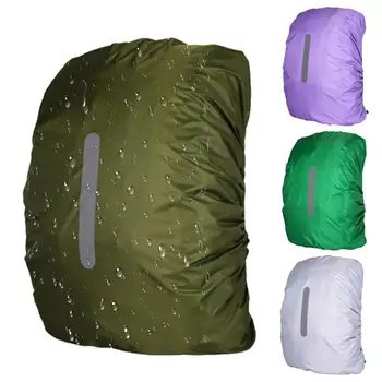 Непромокаемый чехол для рюкзака Многофункциональный дождевик для рюкзака со светоотражающей полосой, сумка для хранения в школе, кемпинга на природе