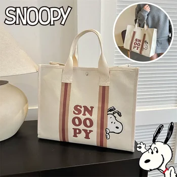Новая холщовая женская сумка Snoopy, модная мультяшная толстая женская дорожная сумка для отдыха, большая сумка-тоут для женщин, сумки для покупок, подарок