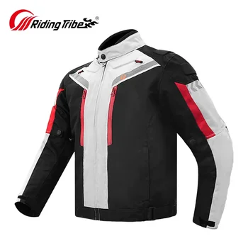 Летняя одежда для езды на мотоцикле, Светоотражающая Дышащая Модная мужская сетчатая куртка, зимняя водонепроницаемая ветрозащитная теплая гоночная одежда