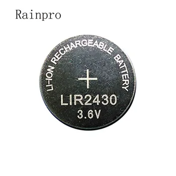  10 шт./ЛОТ LIR2430 2430 Перезаряжаемая литиевая батарея 3,6 В кнопочная батарея