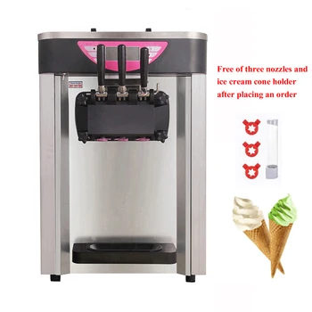 Коммерческая машина для приготовления мороженого в виде сладких рожков, машина для приготовления мороженого с жидкокристаллической панелью, настольный Небольшой автомат по продаже мороженого