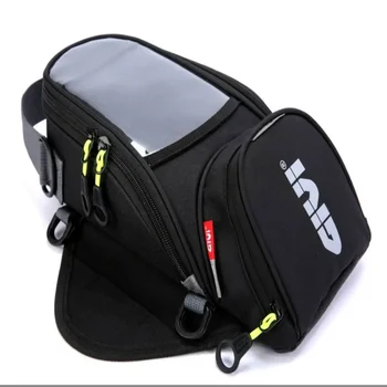 Сумка для топливного бака мотоцикла, водонепроницаемая сумка для багажа, сумка для верховой езды с отверстием для наушников, Магнитная упаковка, Навигационный пакет