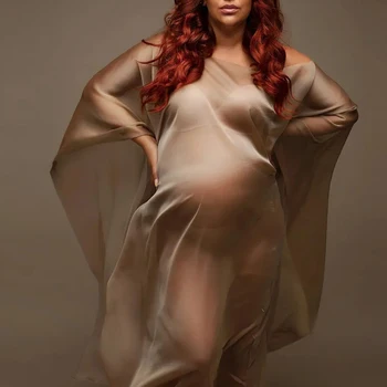 Шелковая ткань Идеально подходит для фотосъемки беременных Реквизит для студии Аксессуары для женской съемки Платья для беременных Мягкий шифон