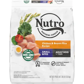 Сухой корм для собак Nutro Natural Choice Adult Small Bites с курицей и коричневым рисом по рецепту Dog Kibble, 30-фунтовый пакет