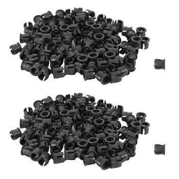 200 штук черных пластиковых 5-миллиметровых светодиодных зажимов-держателей для крепления на панели дисплея