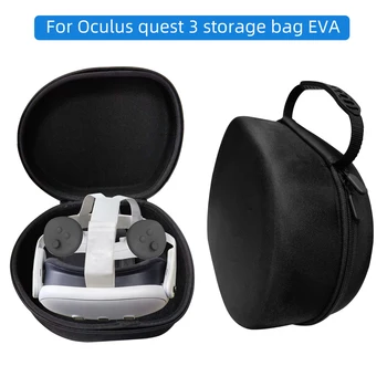 Для Qculus Quest 3 сумка для хранения EVA VR Очки и ручка Портативная Защитная Сумка На молнии Для Meta Quest3 Жесткий чехол Для хранения