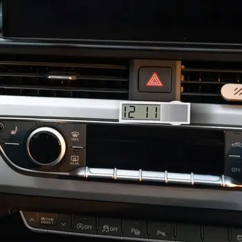 Автомобильные электронные часы с жидкокристаллическим дисплеем На лобовом стекле, ЖК-дисплей температуры автомобиля, Время 1 Дюйм, Аксессуары для интерьера, Название I1Z5