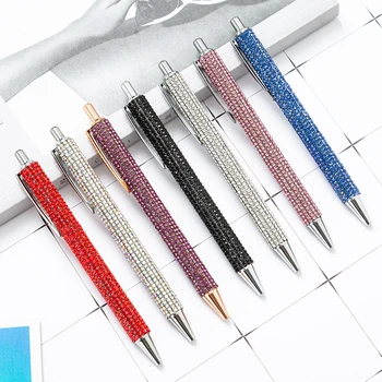 Красочная металлическая шариковая ручка для прессования, идеально подходящая для учебы в офисе и в качестве подарка