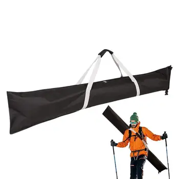 185 см Лыжная походная сумка с прочной ручкой, дорожная сумка для снаряжения для катания на лыжах и сноуборде, водонепроницаемая сумка для сноубордических очков, перчаток
