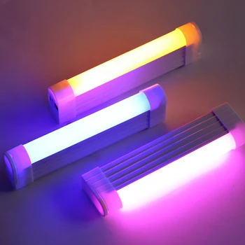 Ручной заполняющий светильник светодиодная видеосветовая палочка-палочка для фотосъемки от USB Перезаряжаемой батареи Вспышка-палочка Красочная лампа для селфи