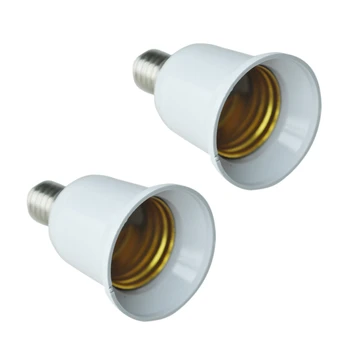 Новые 2X удлинители от E14 до E27 LED CFL Лампочка Адаптер лампы Конвертер Гнездо для винта