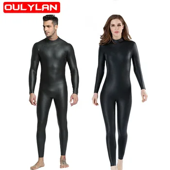 Женский 3-миллиметровый цельный водолазный костюм Oulylan CR + суперэластичный гидрокостюм, мужской теплый водолазный костюм из легкой кожи, защищающий от холода, для дам