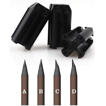 Заточка карандашей для бровей 4 в 1, принадлежности для перманентного макияжа, татуировки, Водостойкий карандаш для бровей, Заточка тонких инструментов, точилка