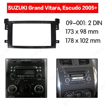 2 din Автомобильный Радиоприемник стерео Фитинг установочная панель Для SUZUKI Grand Vitara Escudo 2005 + Стереокадровая Панель Facia DVD CD