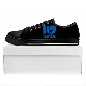 U2 Рок-группа Модные панк-кроссовки с низким берцем высокого качества Мужские Женские Подростковые парусиновые кроссовки Повседневная обувь для пары Обувь на заказ