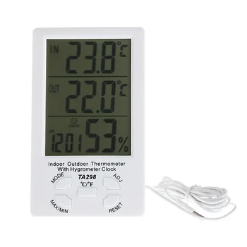 Гигрометр Термометр Электронный Бытовой Гигрометр Измеритель влажности с большим экраном в помещении Наружные Термометры