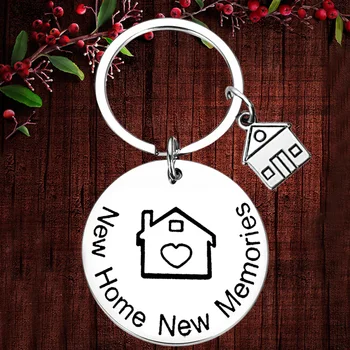 Шарм Брелок для ключей для нового дома Подвеска Брелки для ключей для Нового Дома Подарок для первого дома Подарки на Новоселье