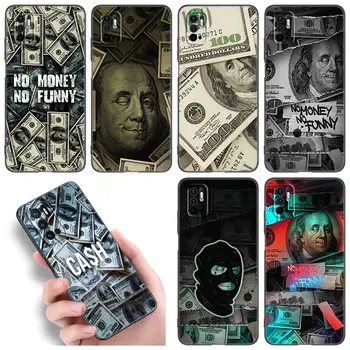 Деньги Доллары Билл Наличные Чехол Для Телефона Xiaomi Redmi Note 11E 11T 5 6 7 8 9 10 11 Pro 11S 4G 10T 5G 9S 10S 8T Мягкий Черный Чехол