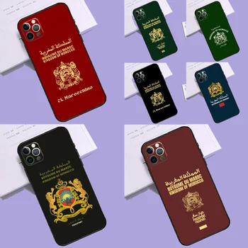 Чехол для паспорта в Марокко для iPhone 15 14 11 12 13 Pro Max Mini X XS Max XR SE 2022 2020 7 8 Plus Cover Shell
