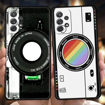 Модный Классический Чехол для телефона с объективом камеры Samsung Galaxy A13 A22 A32 A33 A52 A72 A11 A51 A71 A73 M31 5G Противоударный корпус