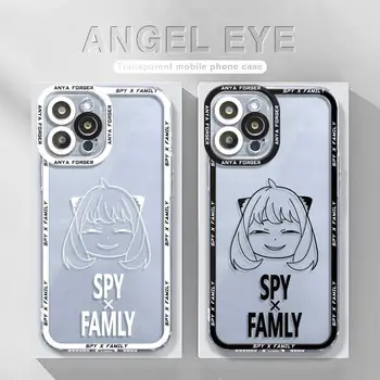 Spy X Family Черный, белый, прозрачный Чехол Anya Для Samsung Galaxy A12 A32 A52 A73 A72 A71 A51 A22 A31 A21s A13 A23 A53 A02 A03 Чехол