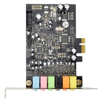 Звуковая карта PCIe 7.1-Канальный стереофонический объемный звук PCI-E Встроенная 7.1-канальная аудиосистема