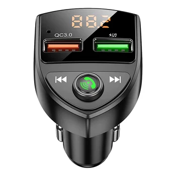 Автомобильный Bluetooth FM-передатчик, Беспроводной Автомобильный Адаптер Bluetooth, Адаптер FM-Радио, Поддержка Громкой связи, MP3-плеер, TF-карта