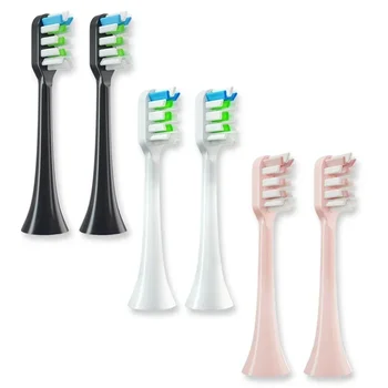 сменные головки для SOOCAS X3/X3U/X5, 2 шт./компл., насадки для звуковой электрической зубной щетки, умная сменная вакуумная насадка для зубной щетки