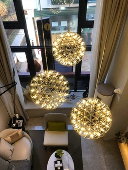 Люстра Spark Ball home room decor lamp LED lights светильник для магазинов, рецепции отелей, ресторанов, барного освещения CX972RT