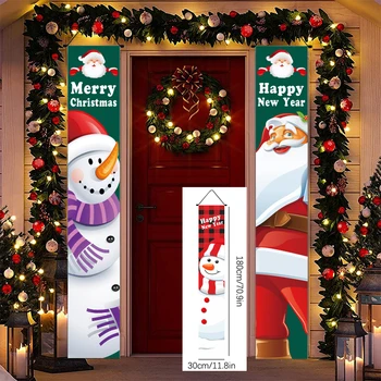 Для домашнего подвесного Рождественского украшения Подарок на Новый Год Рождественское Украшение двери Баннер с Рождеством Декор