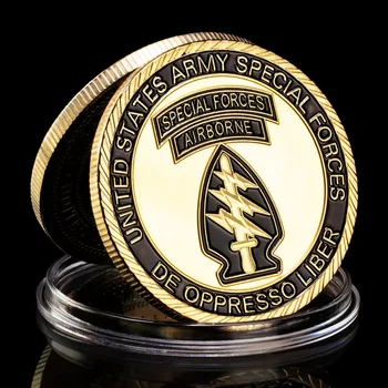 Сувенир Спецназа Армии США Позолоченный Департамент Армии 1ШТ Памятная Монета Challenge Coin