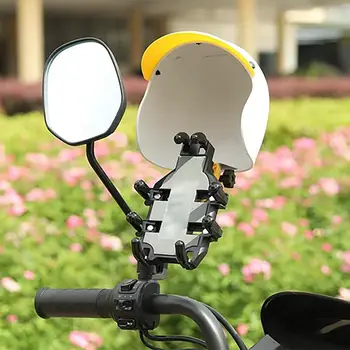 Мотоциклетный мини-держатель для мобильного телефона, шляпа, шлем, держатель для телефона, солнцезащитный козырек, нейлоновый непромокаемый и снегозащитный для езды на шоссейном велосипеде, мотоцикле