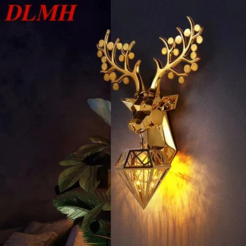 Современный настенный светильник DLMH с Пятнистым оленем, персонализированный и креативный Светильник для украшения гостиной, спальни, прихожей, прохода