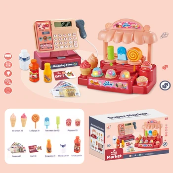 Детский пазл, имитирующий игрушечный домик для девочек, кассовый аппарат супермаркета, электрическая многофункциональная игрушка для родителей и детей, игрушка в подарок