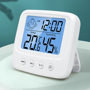 Цифровой ЖК-удобный датчик температуры в помещении, измеритель влажности, термометр, гигрометр