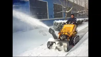 Снегоочиститель Мини-погрузчика с бортовым поворотом Для коммунальных транспортных средств Китая
