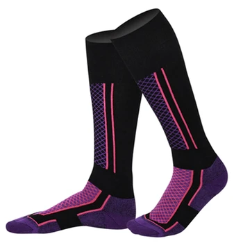 5 Пар лыжных носков Толстые хлопчатобумажные спортивные сноубордические велосипедные лыжные футбольные носки Мужские женские носки для бега пеших прогулок Лыжные носки