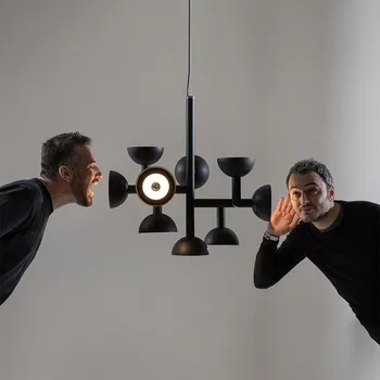 Постмодернистская люстра Ресторан Креативный датский дизайнер свет Гостиная Простые светодиодные светильники для спальни в помещении эстетичные светильники