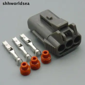 shhworldsea 3pin 3way 1,5 мм разъем автоматической проводки 7123-7730-40 Разъем датчика скорости автомобиля PB015-03850