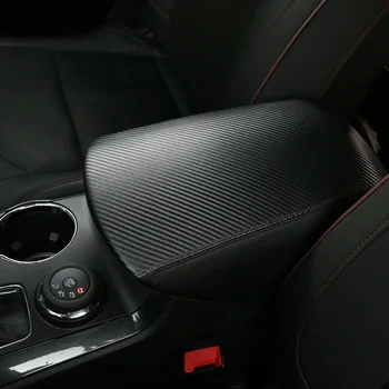 Карбоновая крышка подлокотника, Черный подлокотник из искусственной кожи Для Ford Explorer 2011-19 Замена зерна Заменяет прочный