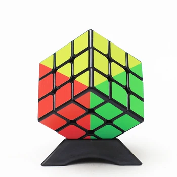 Красочная Наклейка 3x3x3 Cube 3x3 Cubing Speed Профессиональный 3 Игрока Треугольной Формы Твист Развивающие Детские Игрушки Magic Cubes