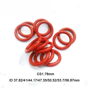 Стандартная Красная Силиконовая Уплотнительная прокладка VMQ США Резиновая шайба CS1.78mm ID 37.82 мм ~ 56.87 мм Пищевая Силиконовая Уплотнительная прокладка из резины