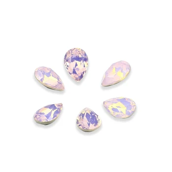 Розовая Опаловая капля Необычные стразы, Стразы, Хрустальные камни для одежды, украшения для ногтей, аппликация с бриллиантами 3003