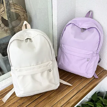Ins Рюкзак, Корейская дорожная сумка большой емкости, однотонный рюкзак для учащихся младших классов средней школы, мужской рюкзак для пары на открытом воздухе
