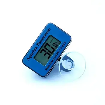 Аквариумный термометр ЖК-цифровой водонепроницаемый термометр с присоской, температура воды в аквариуме для рыб