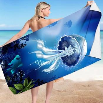 Легкое, мягкое и освежающее квадратное пляжное полотенце из ультратонкого волокна просто необходимо иметь летом