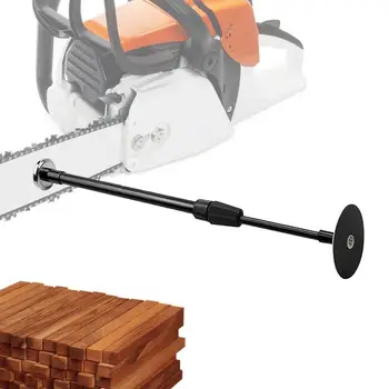 Инструмент для измерения расхода дров Телескопический инструмент для резки дров со шкалой Магнитное основание крепится к планке бензопилы для удобства использования