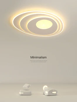 Современный Ins светильник для спальни 2023 Новый простой потолочный светильник для главной спальни Ультратонкая художественная круглая светодиодная лампа